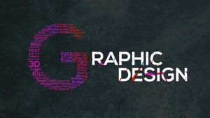 A dynamic graphic designer at work, surrounded by a vibrant array of colors, sketches, and digital tools. They focus intently on their computer screen, crafting innovative designs with precision and creativity."